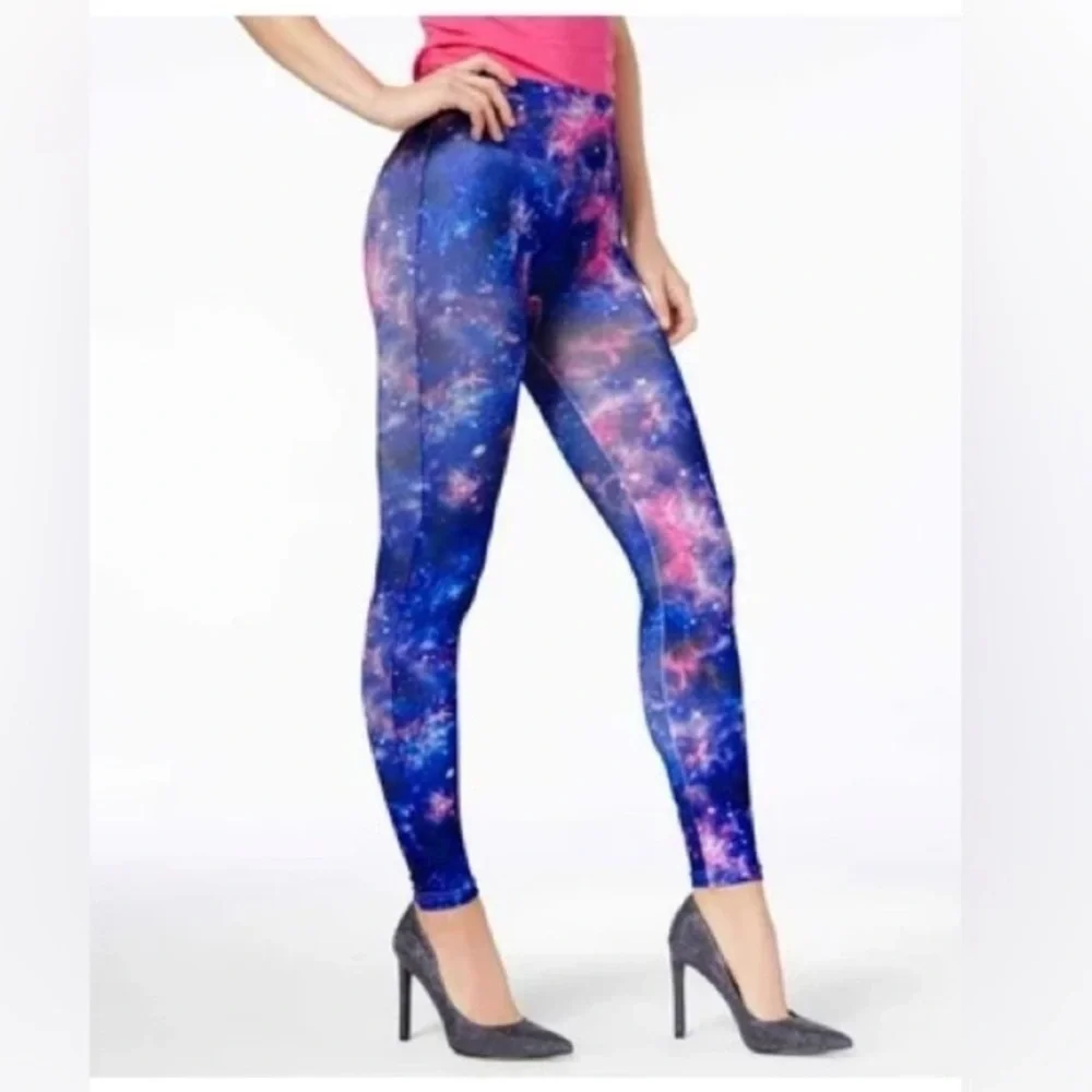 First Looks Seamless Legging L/XL blue purple Pink Galaxy.